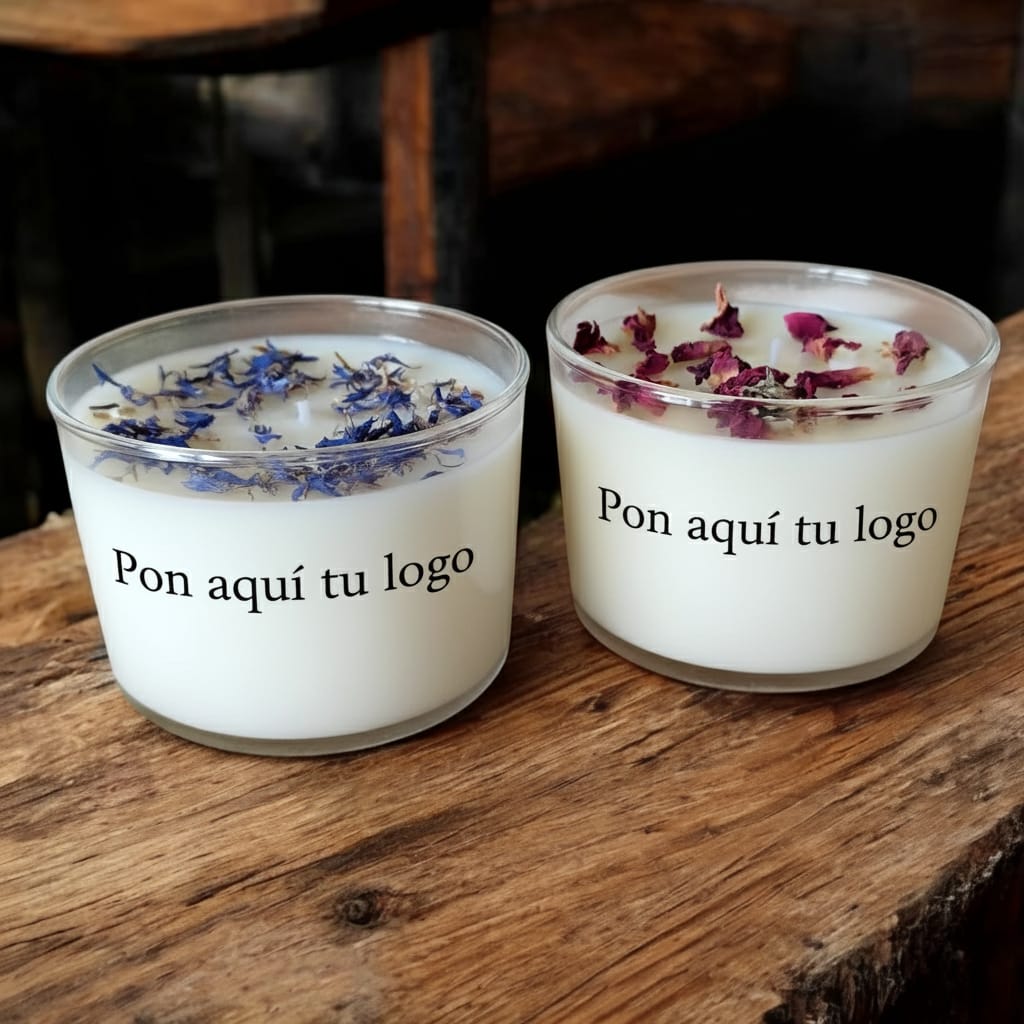 Velas con logo de la empresa