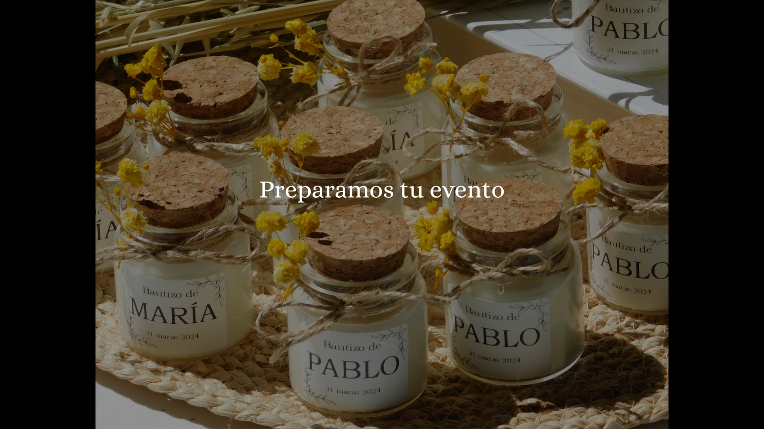 Velas para tu evento