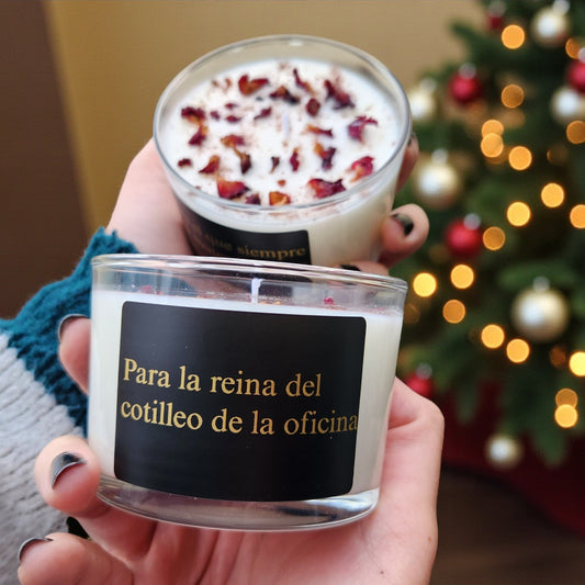 Vela aromática personalizada